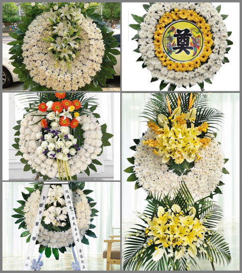 山东青岛莱西市梅花山街道东爻子埠村花圈速递