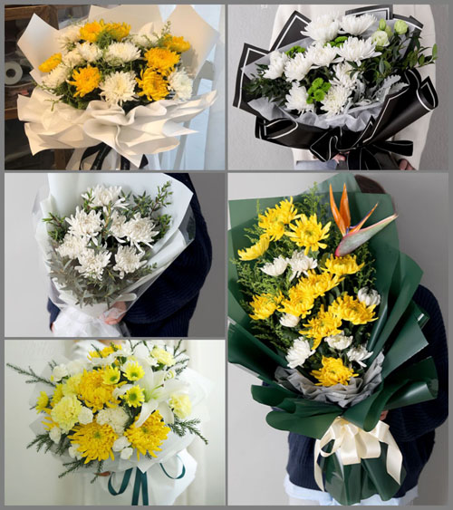 山东青岛莱西市梅花山街道东爻子埠村白事花束代送